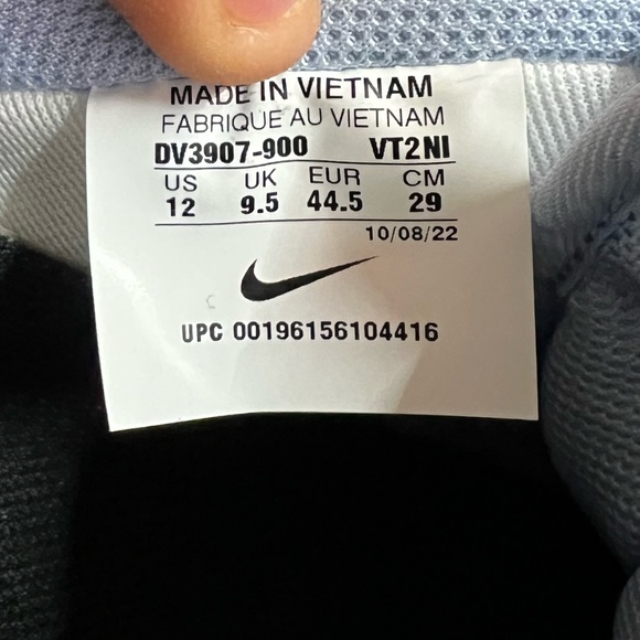 Women’s Nike By You Air Force 1 Low White Soft Blue DV3907-900 sz 12 / mens 10.5 - Picture 6 of 6